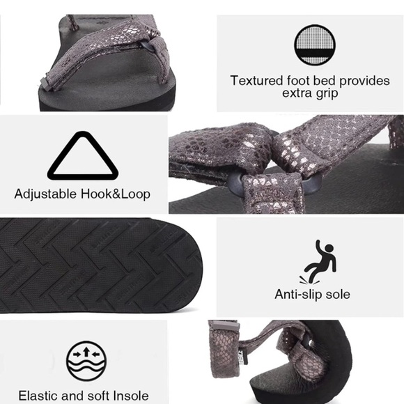 New Women's Original Sandals Sport Sandals with Yoga Mat Insole - Picture 5 of 6